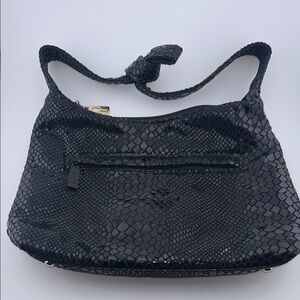 Bags by PINKY Black Snakeskin imprinted genuine leather MADE IN USA